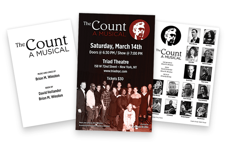 The Count, A Musical print materials v2